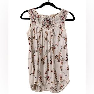 Mason and Belle off-white floral top, size XS